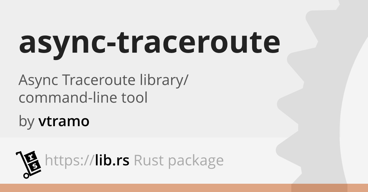 Async Traceroute Rust Utility Lib Rs