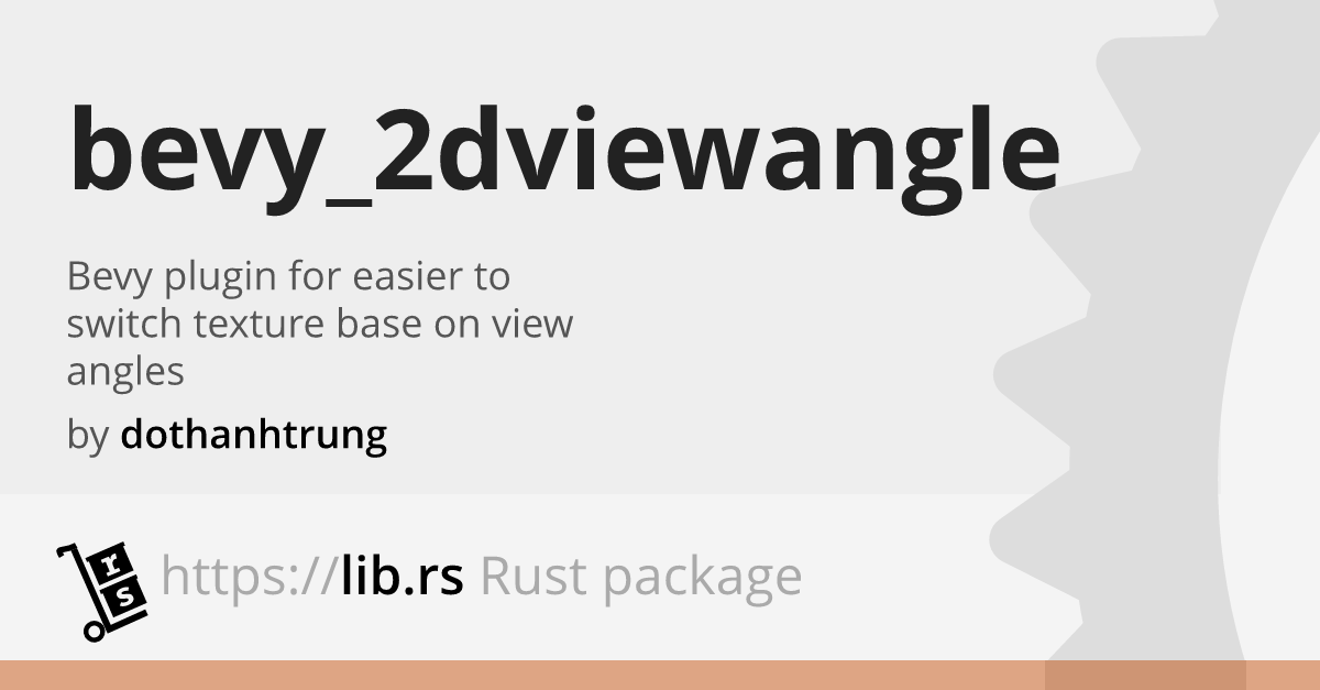 Bevy 2dviewangle Rust Game Dev Lib Rs