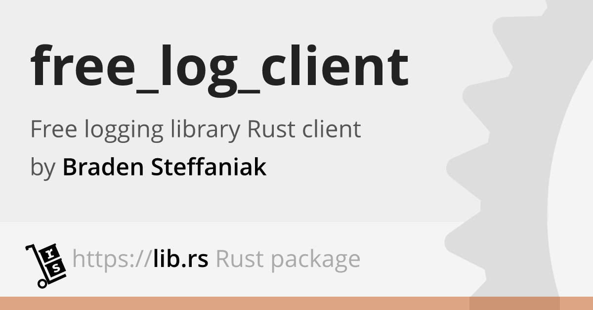 Free Log Client Rust Web Dev Library Lib Rs