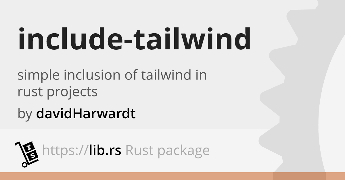 Include Tailwind Rust Web Dev Library Lib Rs