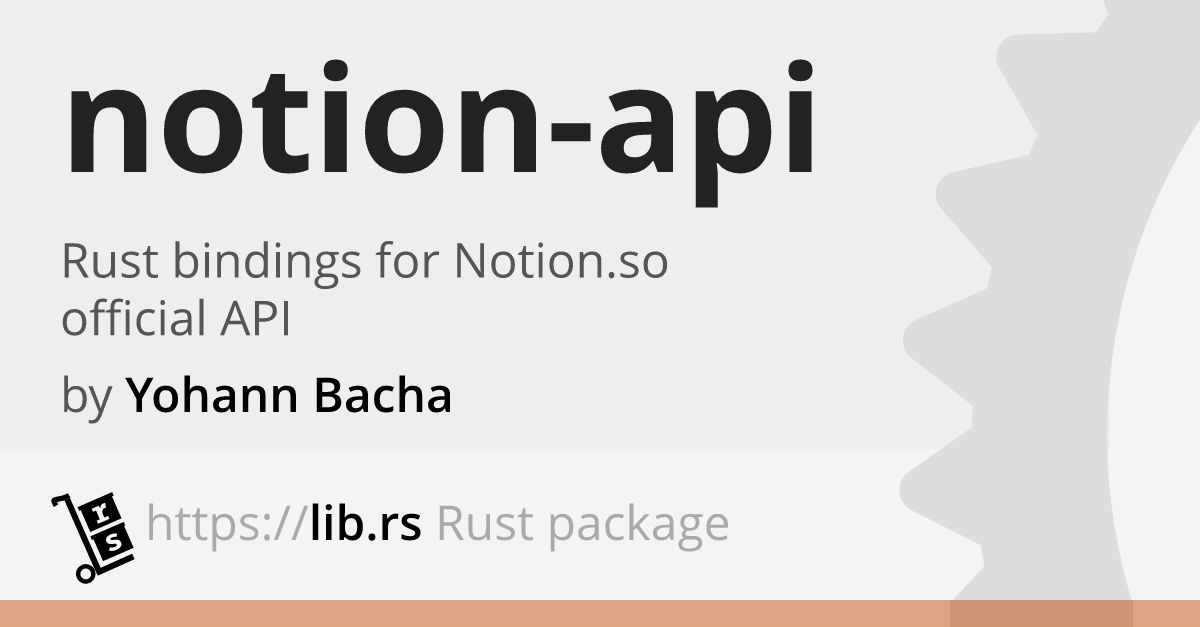 Notion Api Not Recommended Lib Rs