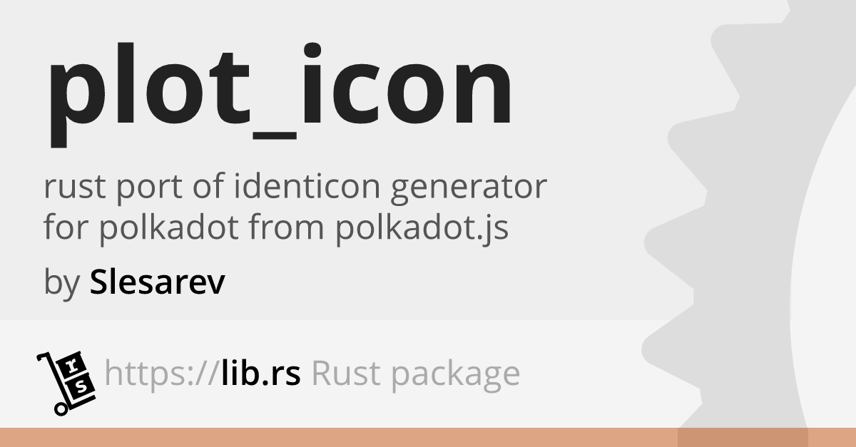 Plot Icon Unregulated Finances In Rust Lib Rs