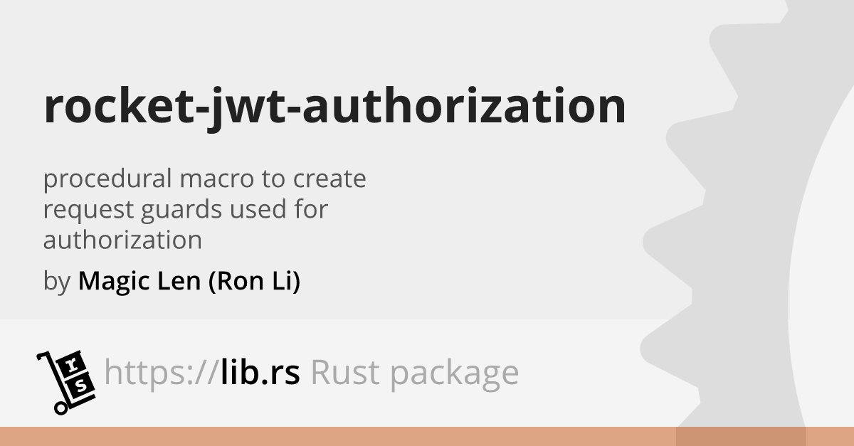 Rocket Jwt Authorization Rust Web Dev Library Lib Rs