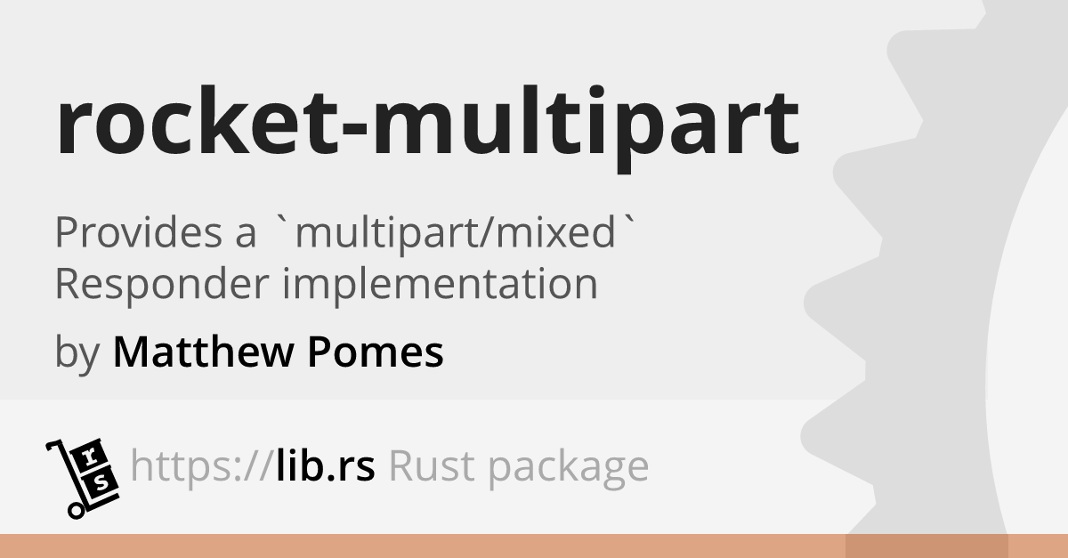 Rocket Multipart Server Side Rust Lib Rs