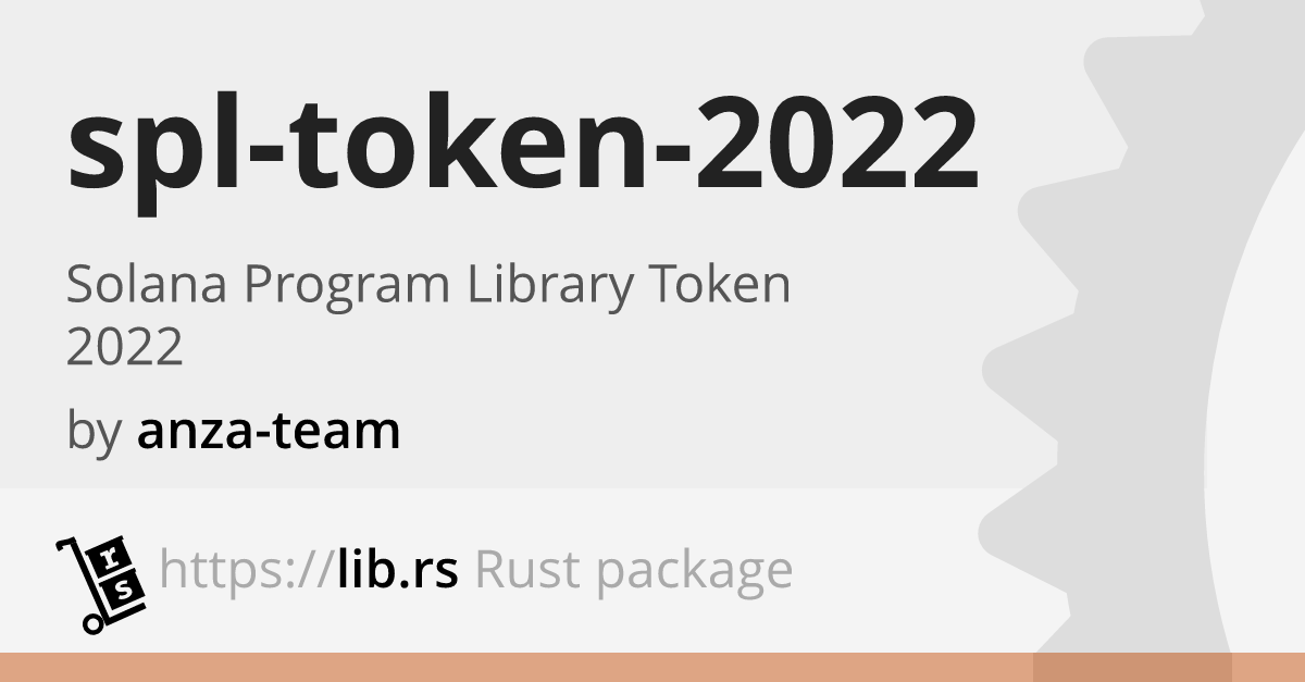 Spl Token 2022 Unregulated Finances In Rust Lib Rs