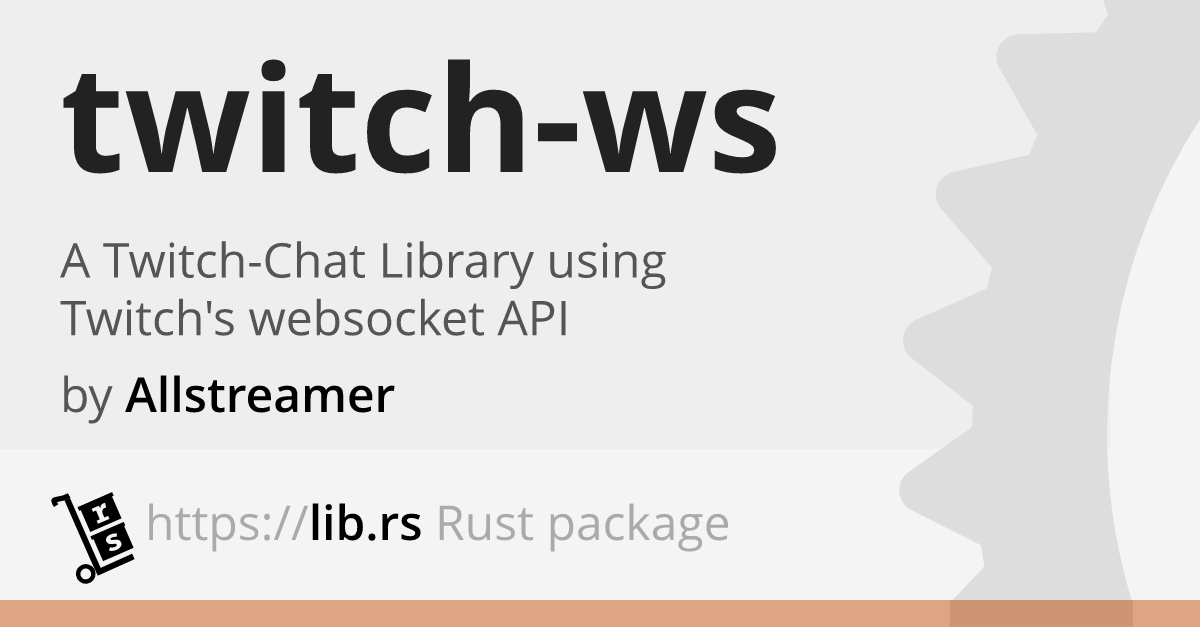 Twitch Ws Not Recommended Lib Rs