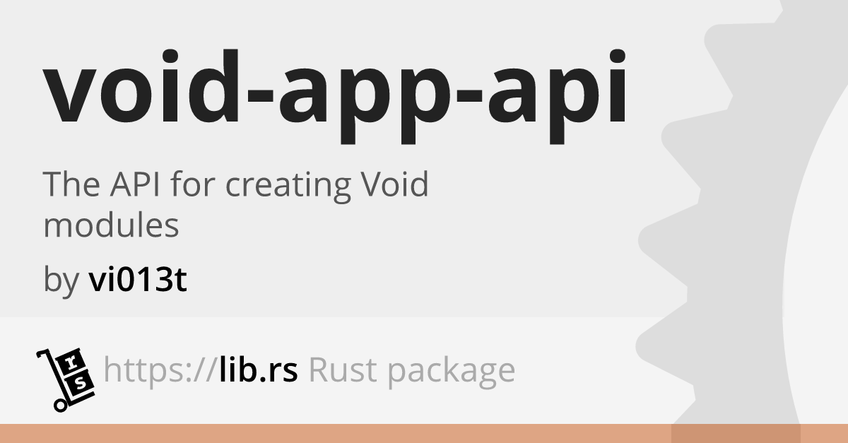 Void App Api Rust Library Lib Rs