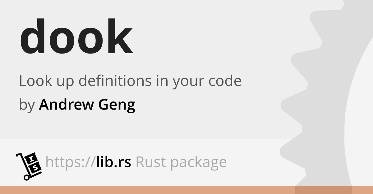 dook — command-line utility in Rust // Lib.rs