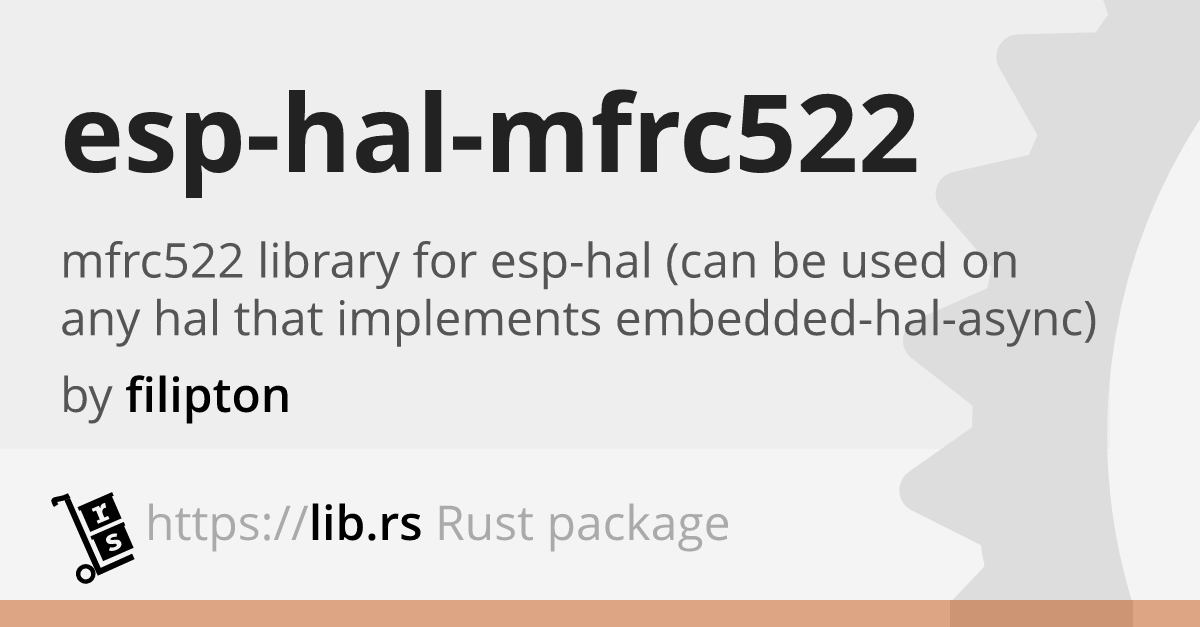 esp-hal-MFRC522 — Rust HW library // Lib.rs