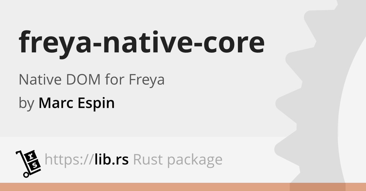 freya-native-core — Rust GUI library // Lib.rs