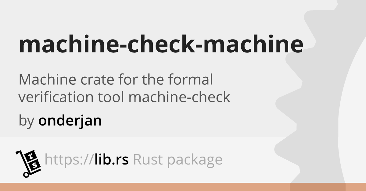 Machine-check-machine — Rust Proc Macro Helper    Lib.rs