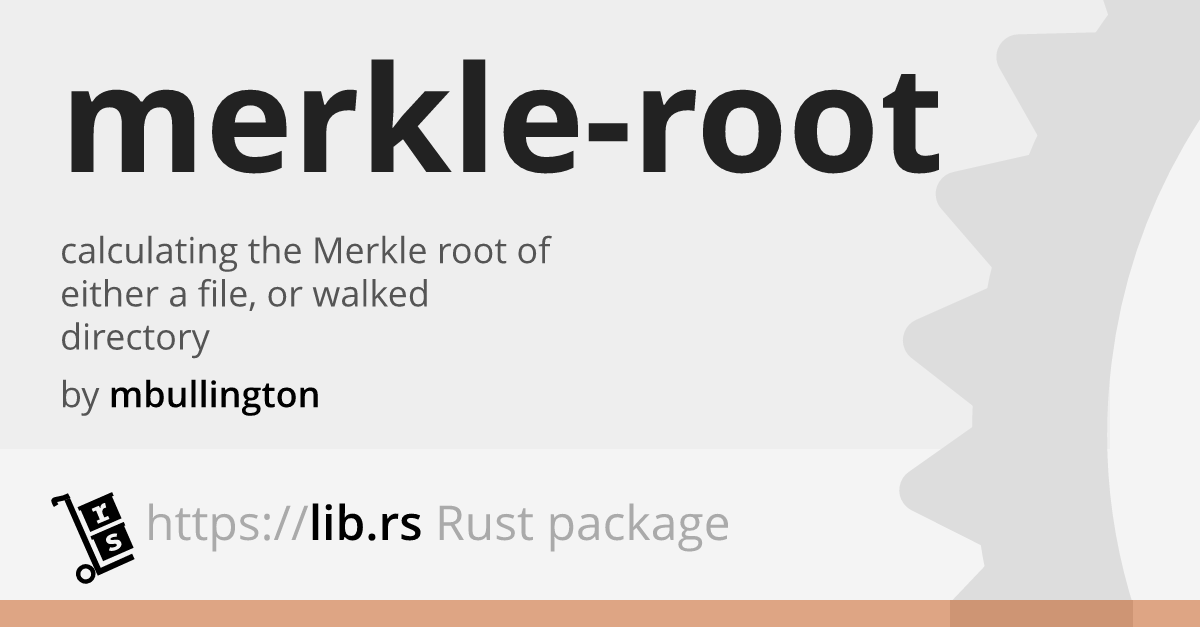 merkle-root — data structures in Rust // Lib.rs