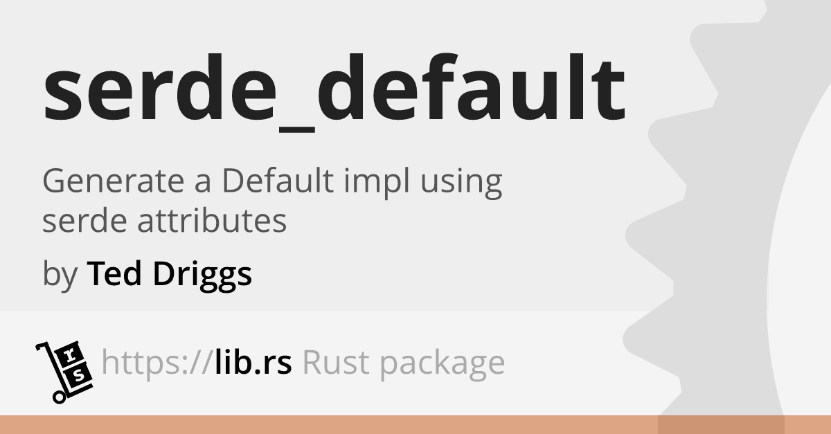 # serde(default)