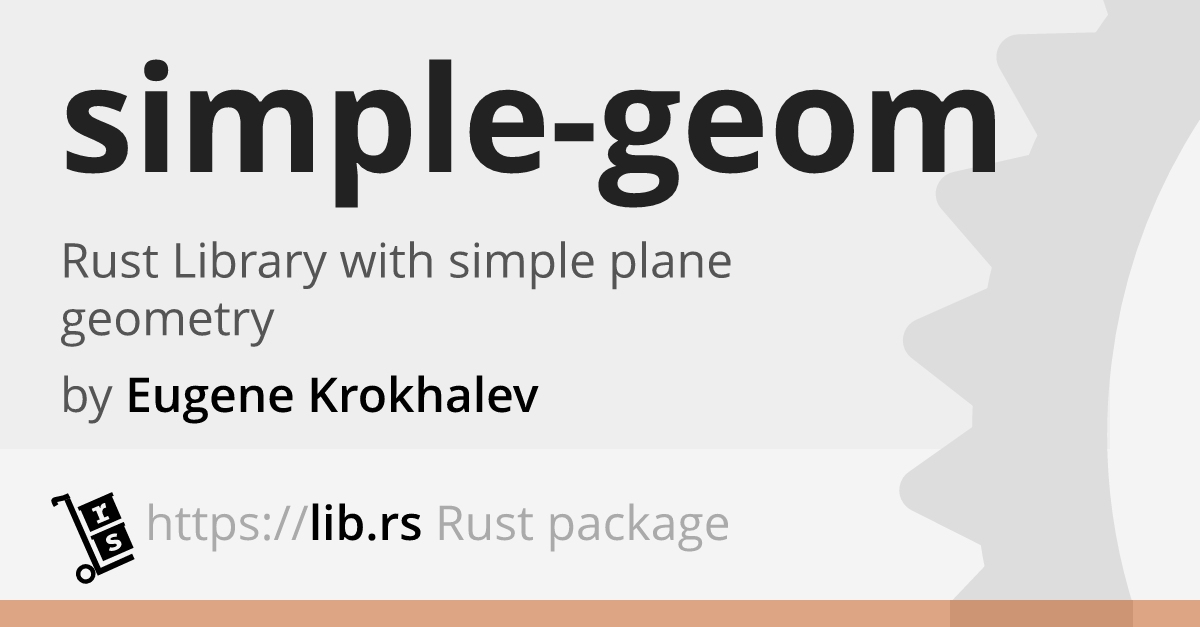 Simple-geom — Rust Math Library // Lib.rs