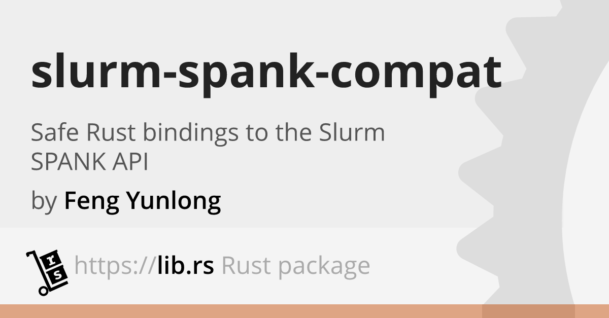 Slurm-spank-compat — Rust Library // Lib.rs