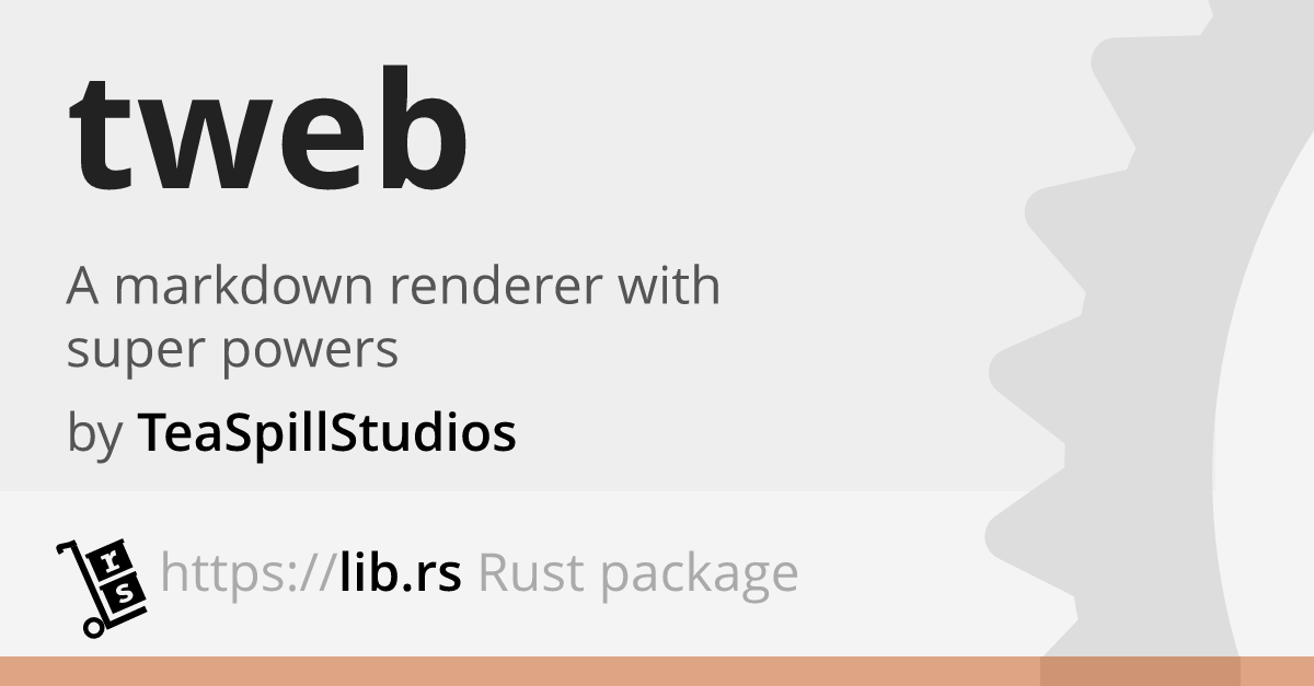 Tweb — Rust application // Lib.rs