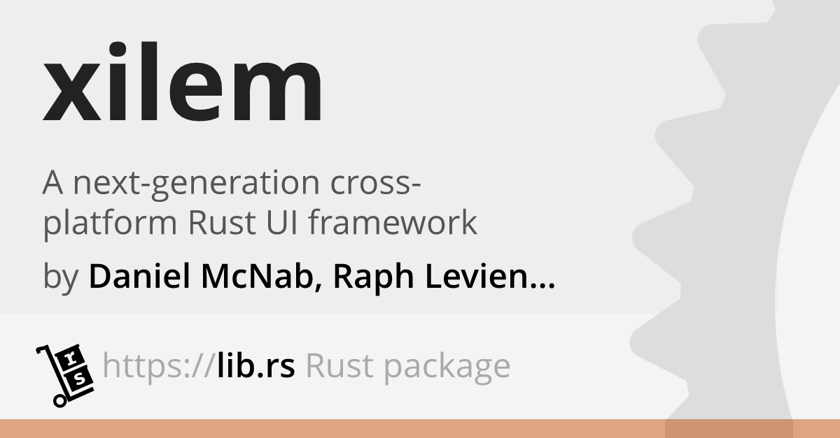 Xilem — Rust GUI library // Lib.rs